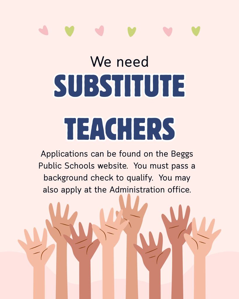 Substitute teachers needed