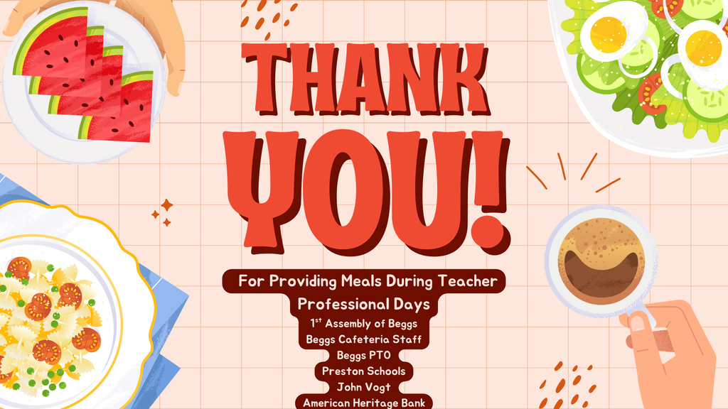 Thank you for your donations of feed during professional development