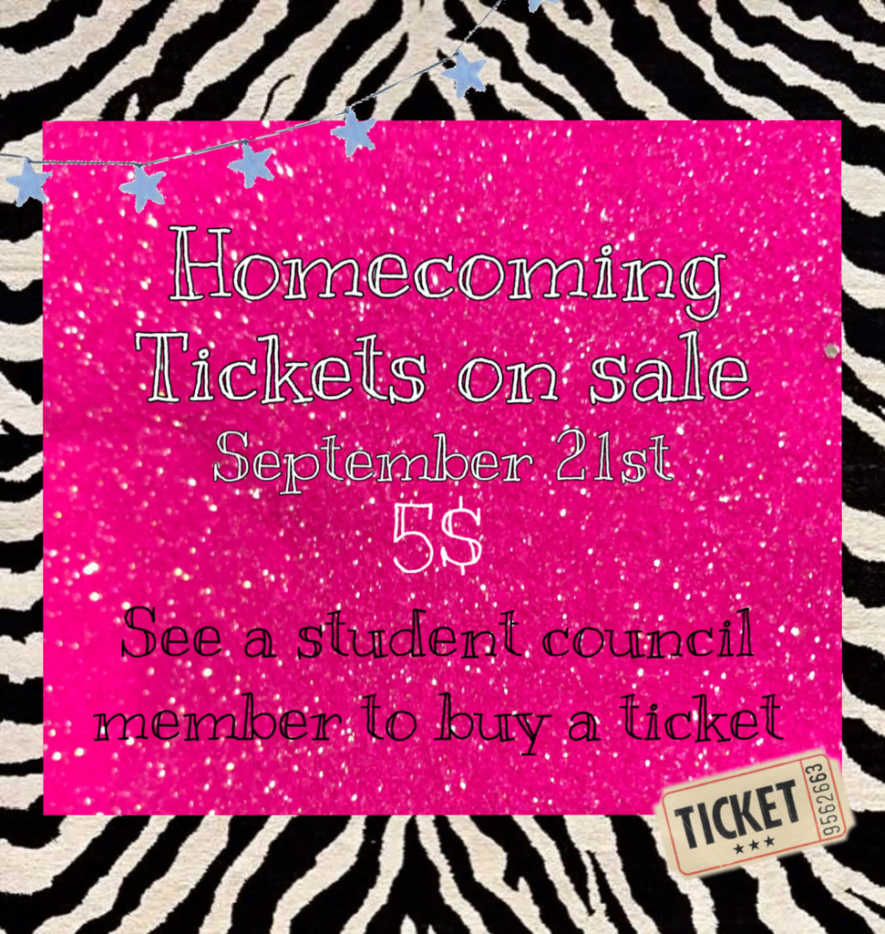 Homecoming Dance Sept. 21   $5 Tickets 