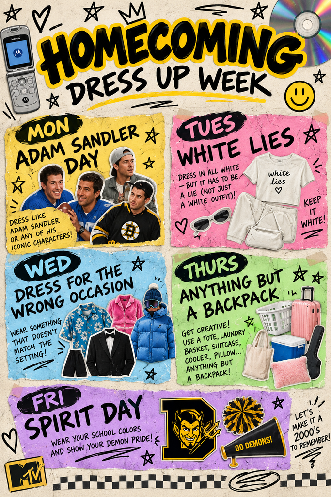 Homecoming 2026 Dress Up Days