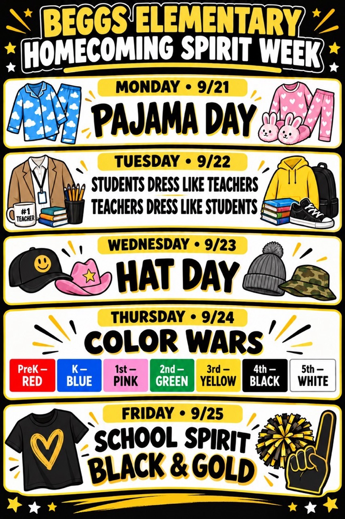 homecoming week dress up BES