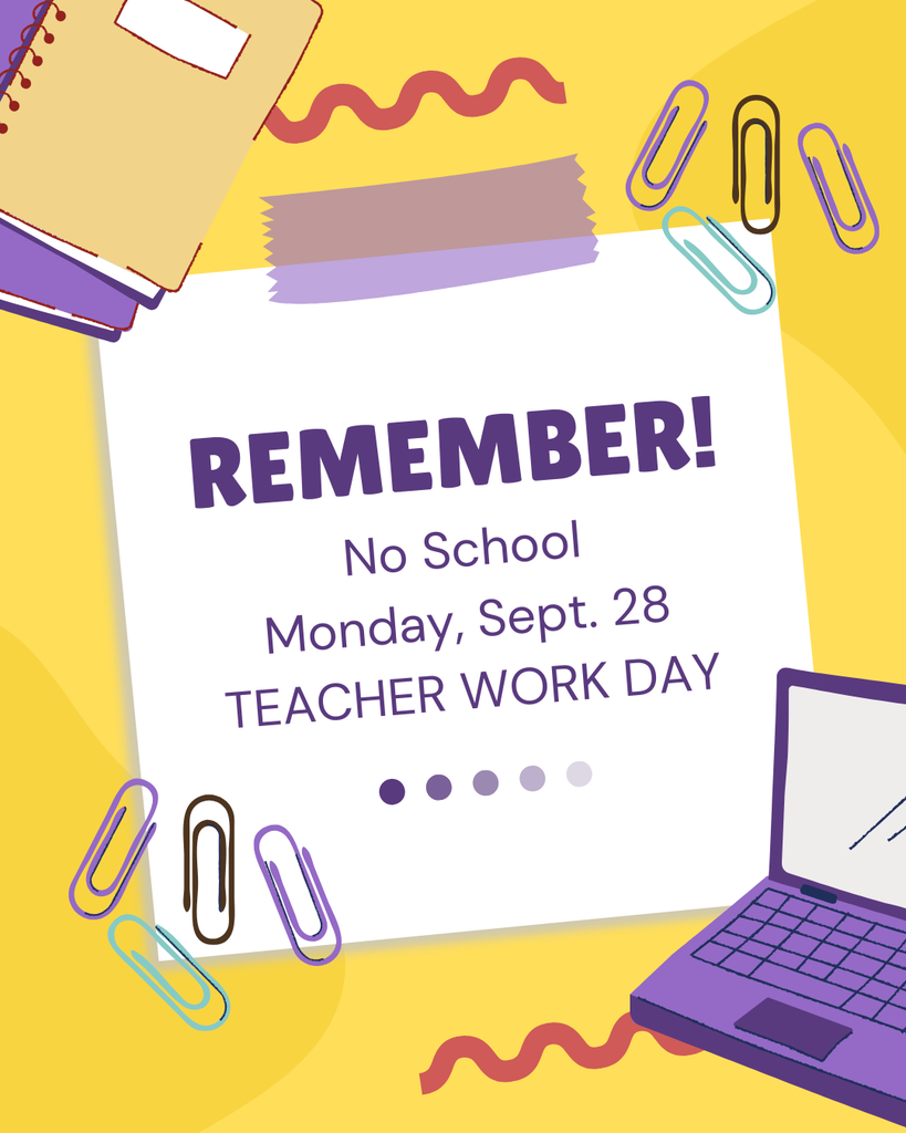 NO SCHOOL MONDAY SEPT 28