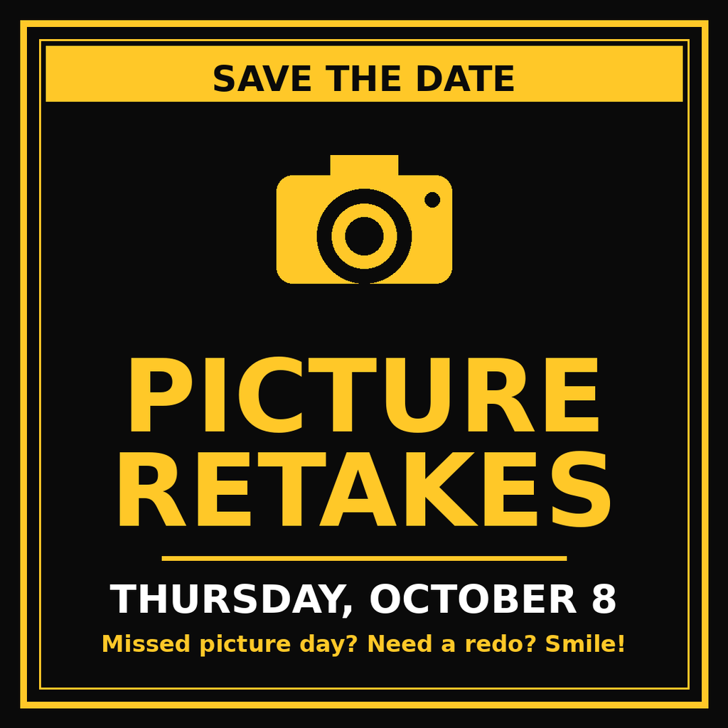 Picture Retakes Oct. 8