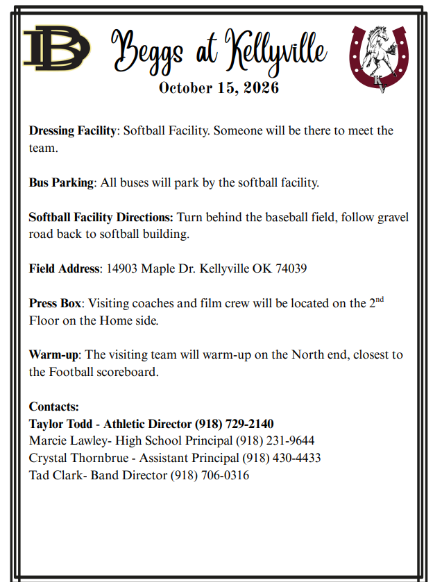 Kellyville Gameday 1
