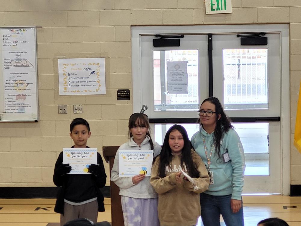 5th Grade Spelling Bee Winners!