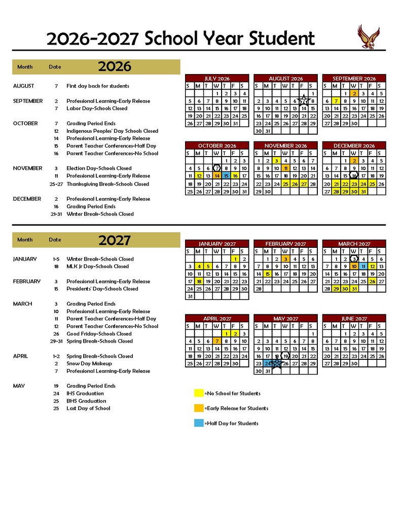 26-27 student calendar