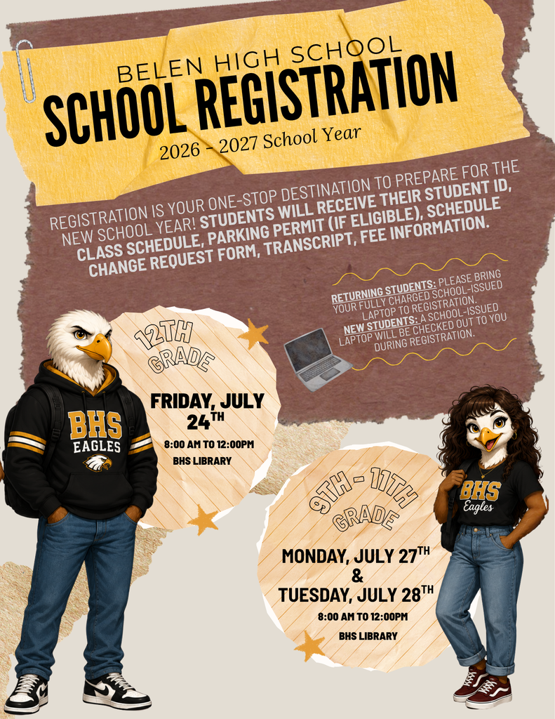 BHS 2026-2027 Registration Flyer.