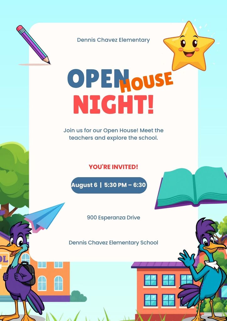 Open House Thursday August 6 from 5:30-6:30 pm