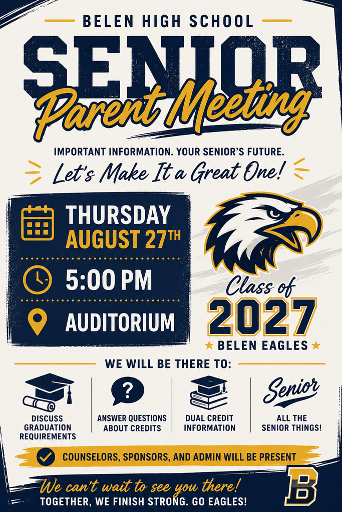 Senior Parent Meeting Flyer 