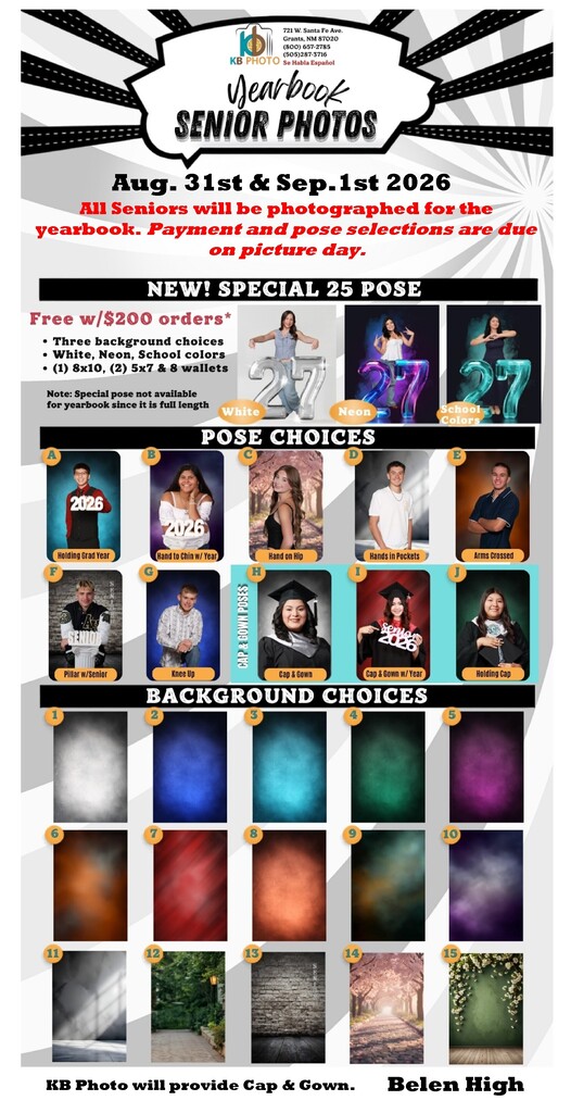 Senior Photo Order Form