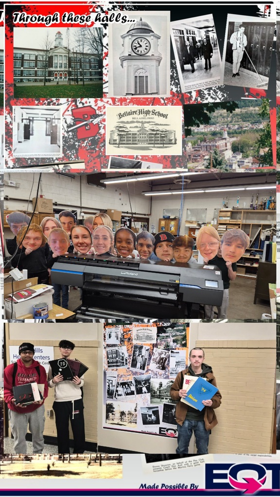 Photo collage of students.