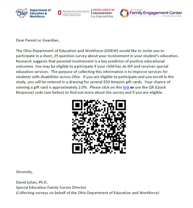 OSU Special Education Survey Link