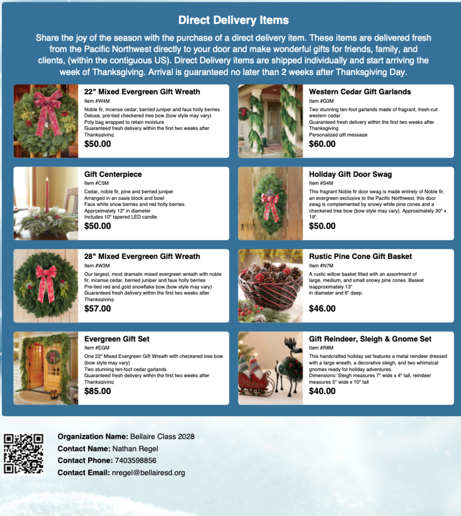 Direct Delivery Items