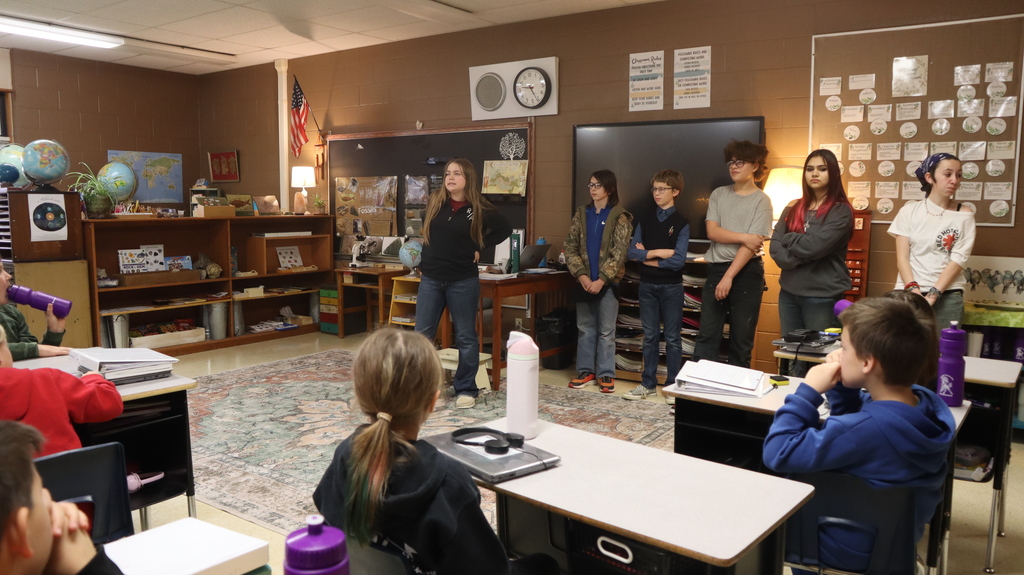 Seventh grader Cher patriotic pieces at fourth grade.
