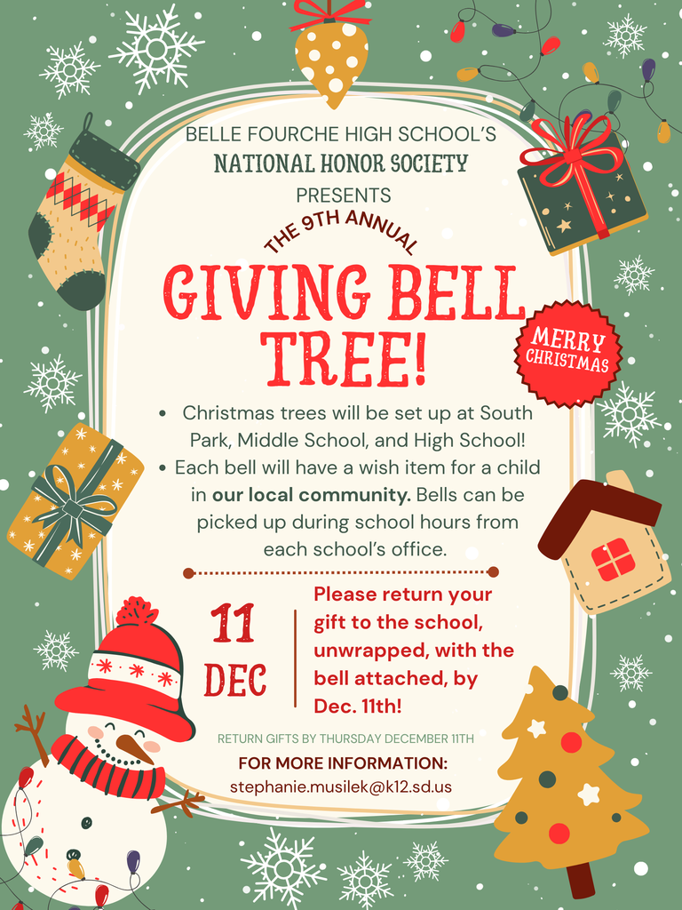 BFHS NHS presents the 9th annual "Giving Bell Tree"!