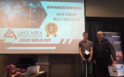 Silas Carson, a Junior, placed 3rd in the Advanced division.