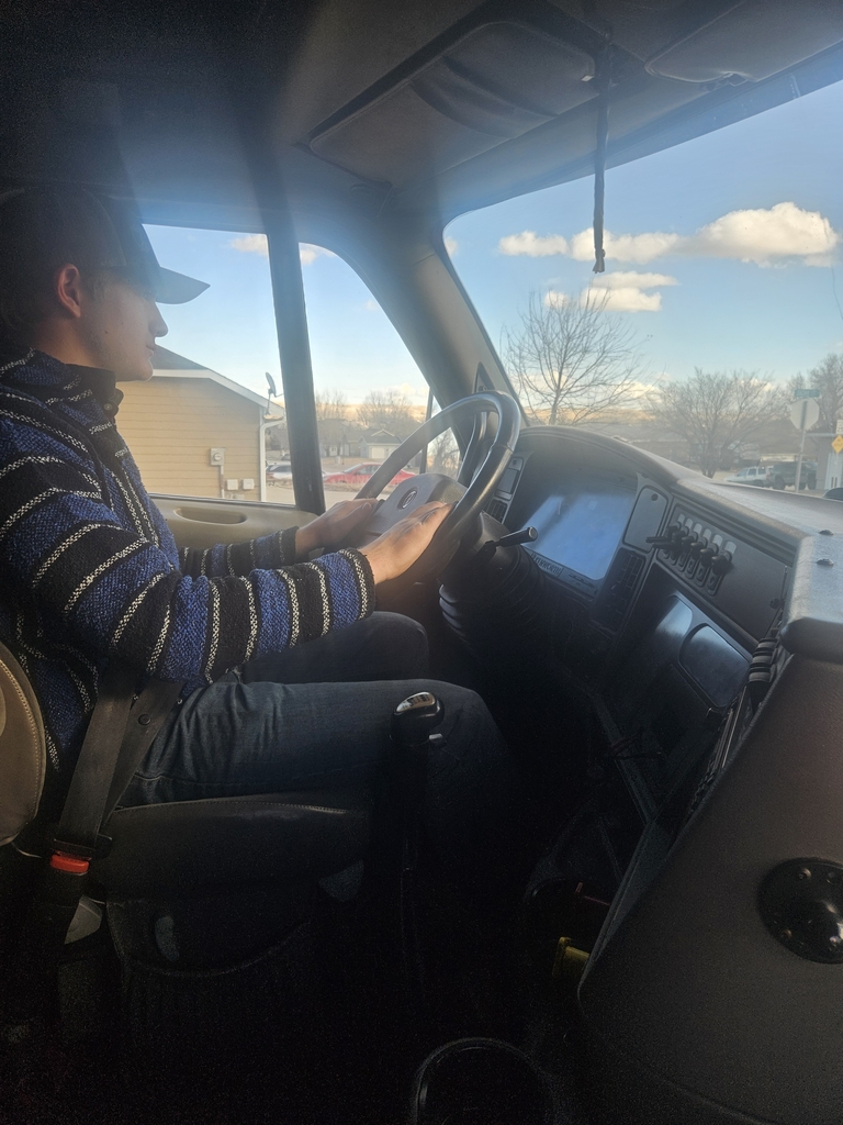Belle Fourche senior Tucker Hughes has is CDL permit and is able to drive the Semi