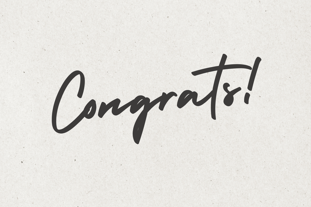 Congrats