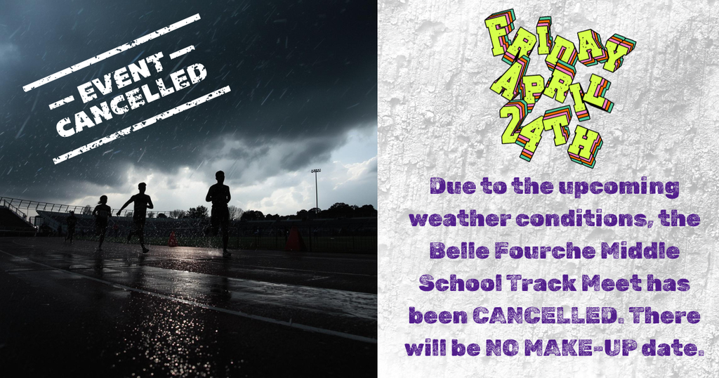 4/24/26 Belle Fourche Middle School Track Meet - CANCELLED