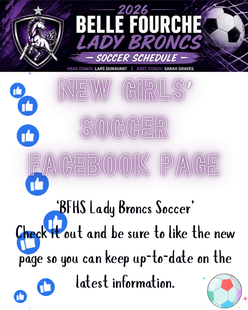 NEW BFHS Girls' Soccer Facebook Page!