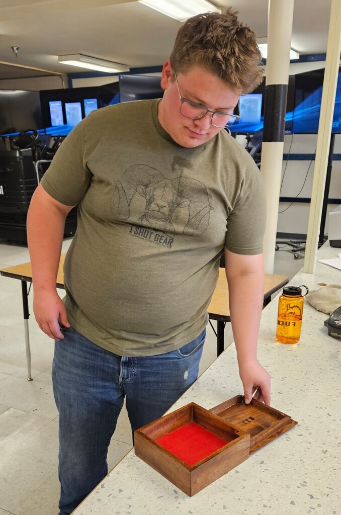 Evan's dice box.