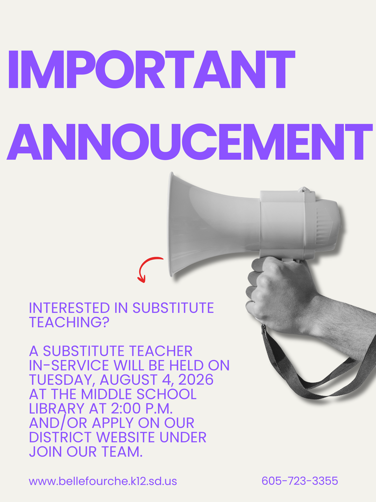 Substitute Announcement