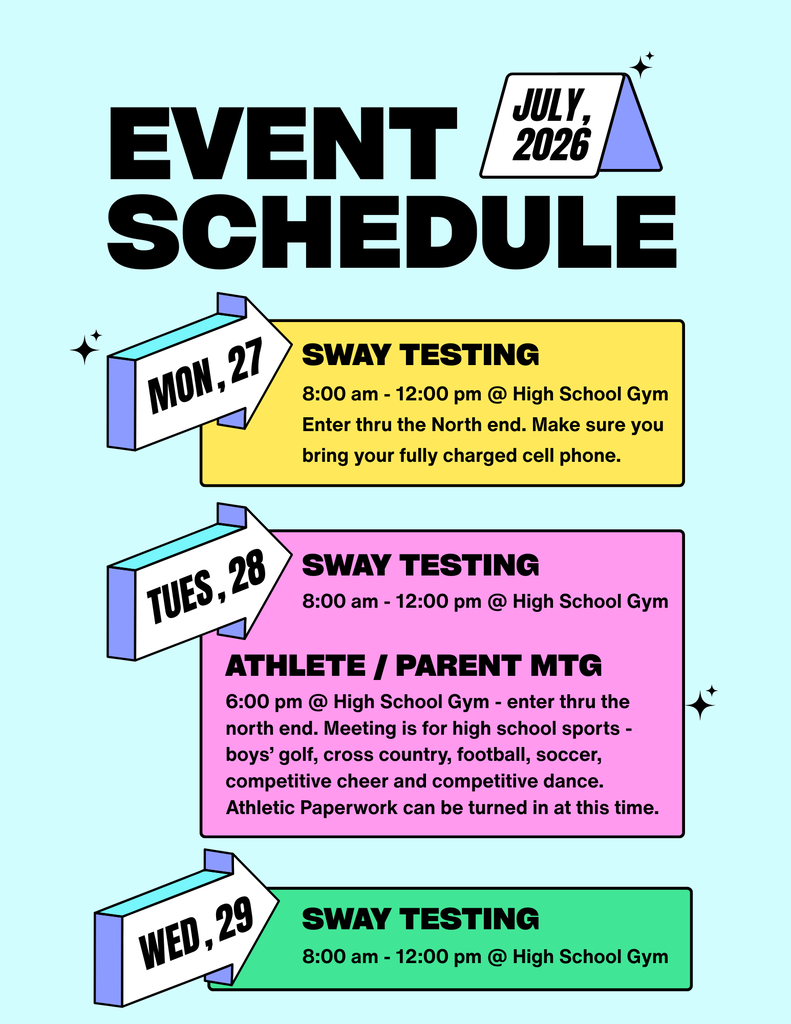 July 2026 Sway and Meeting Info