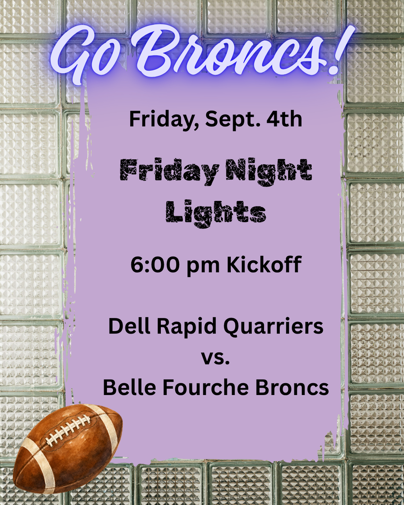 9/4 Varsity Football vs Dell Rapids - 6:00 pm Start