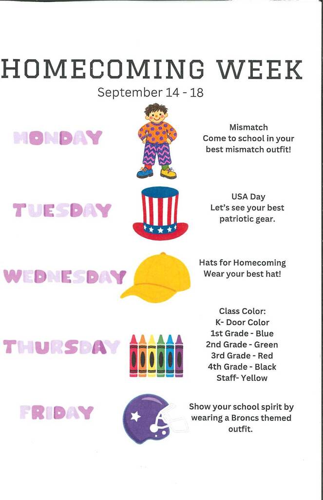 Homecoming dress up days.