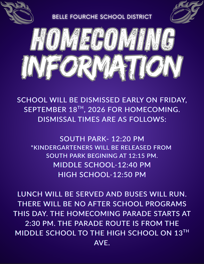 Homecoming early release flyer