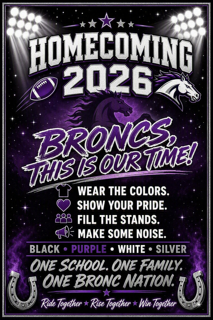 Homecoming 2026 - 2:30 pm Parade / 5:00 pm Hall of Fame Social / 6:00 pm Football vs Hot Springs