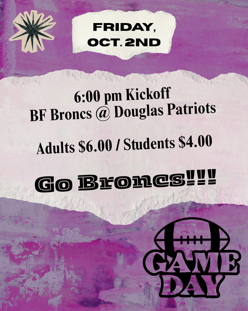 10-2-26 Varsity Football @ Douglas 6:00 pm