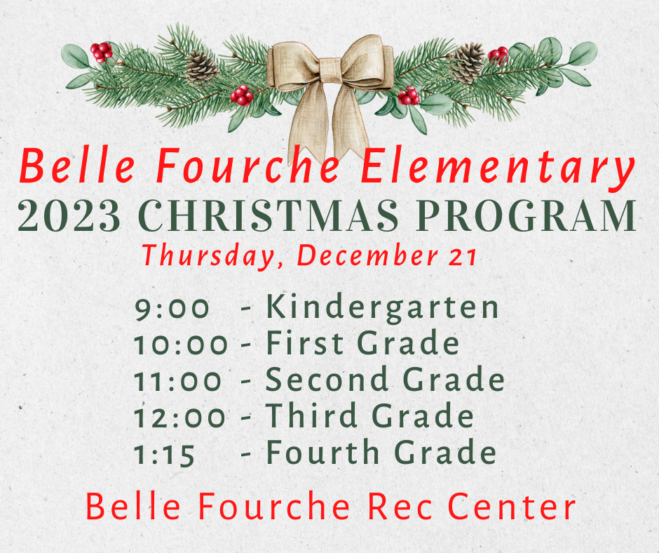 Christmas Program Times