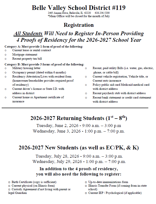 Registration June 2-3