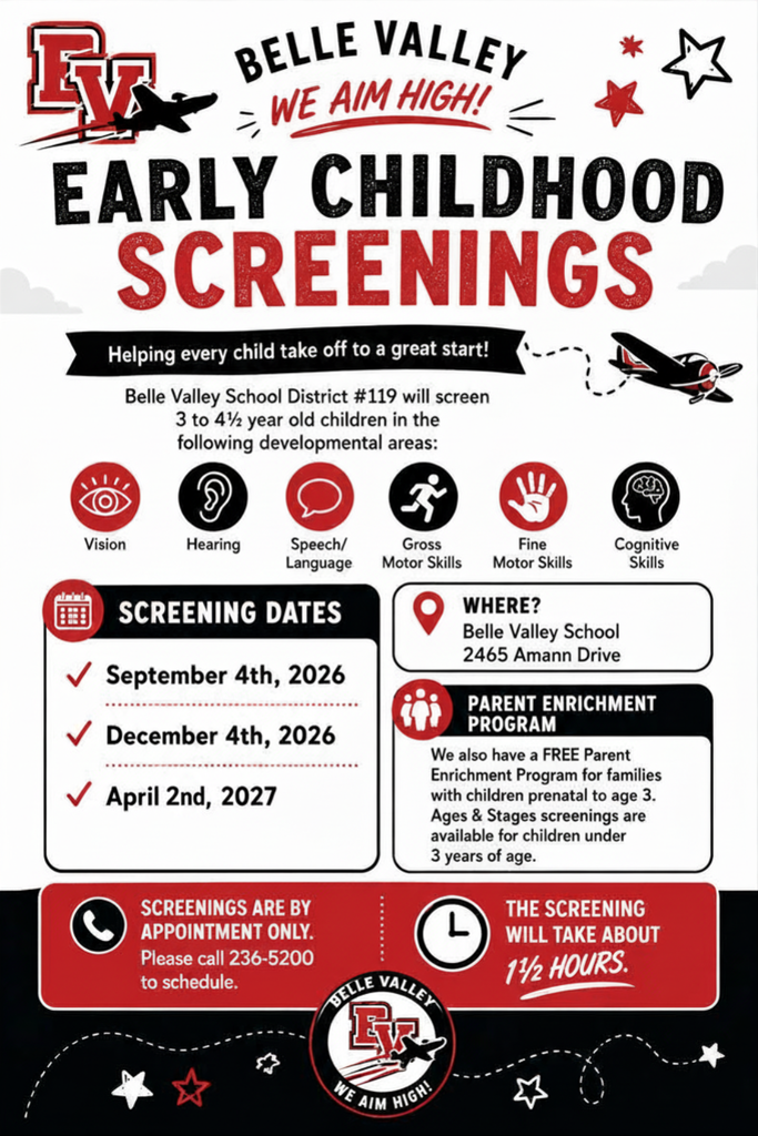 EC/Prek Screenings for 2026-2027