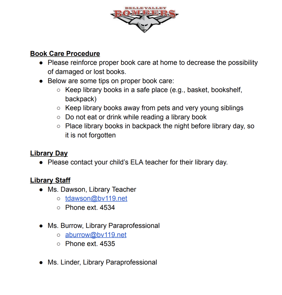 BV LIbrary Policies Page 2