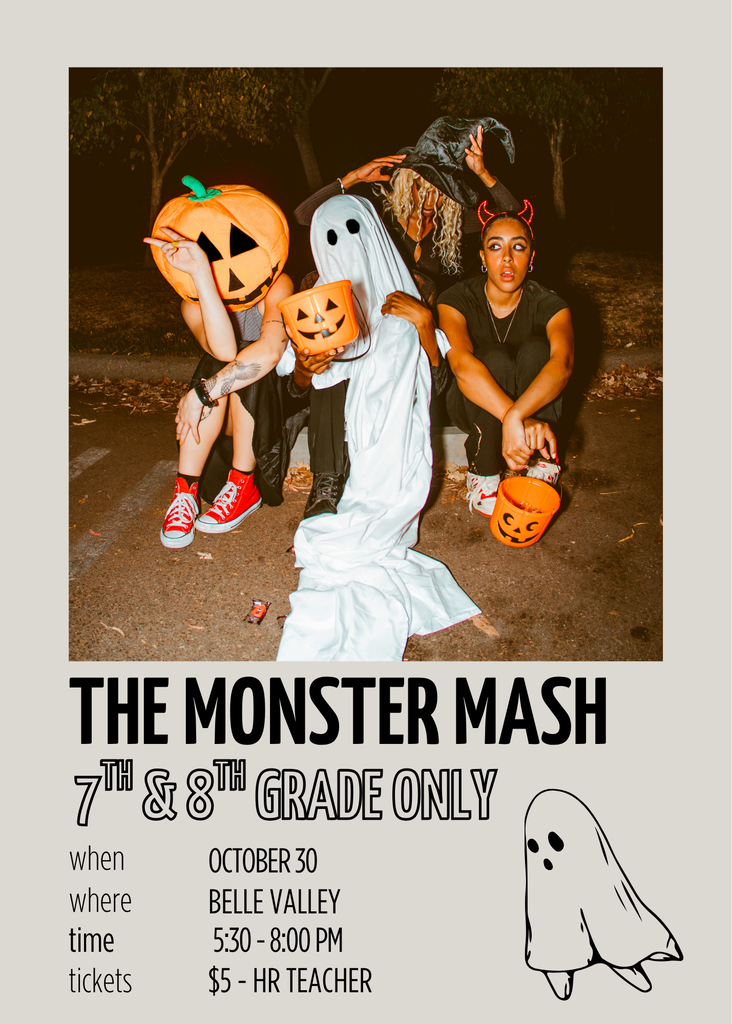 7th & 8th Grade Monster Mash Flyer