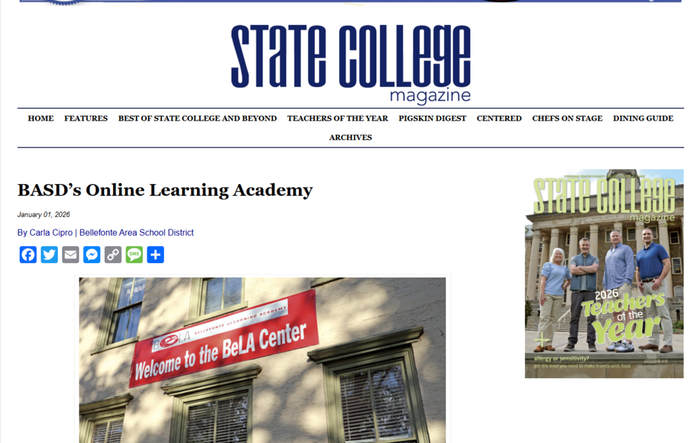 State College Magazine Article 1/2026