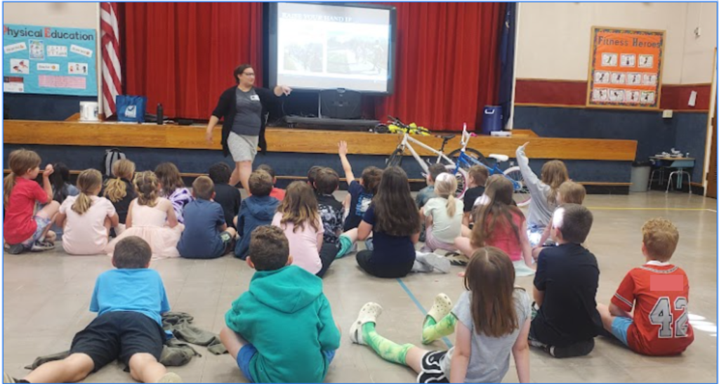 PennDot employee providing a presentation.
