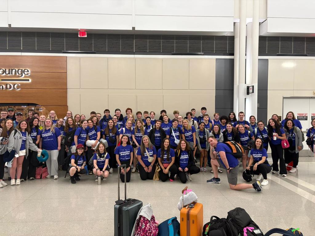 Group at the airport