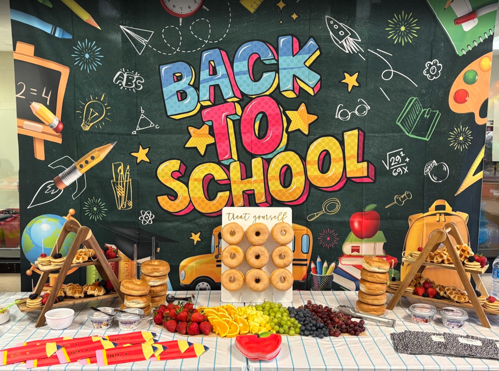 Back to School breakfast spread.