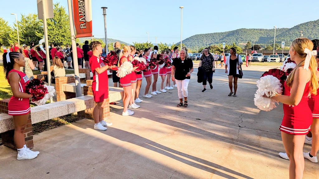 Teachers walking in