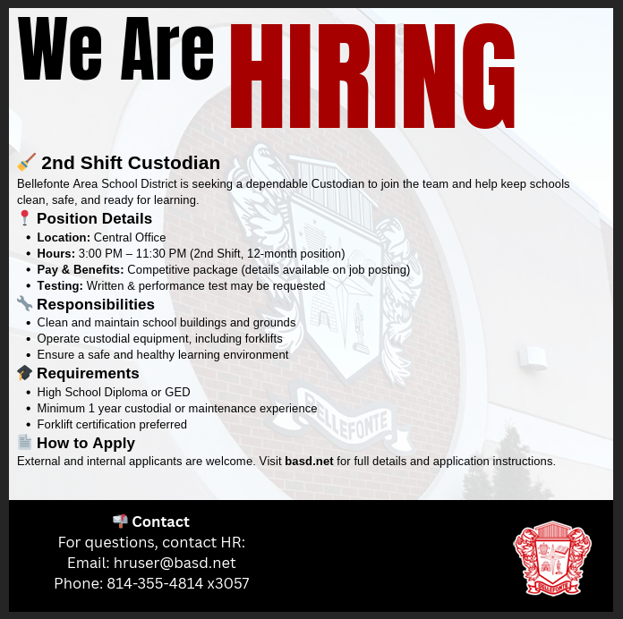 custodian 2nd shift