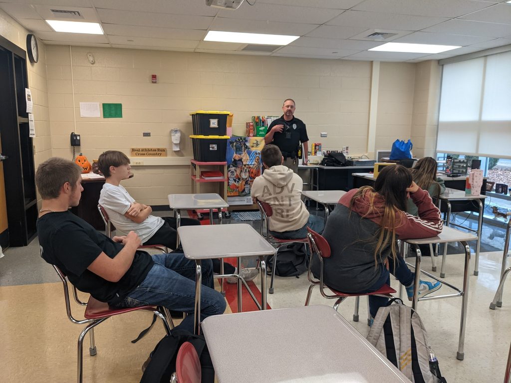 Officer Lyons presenting