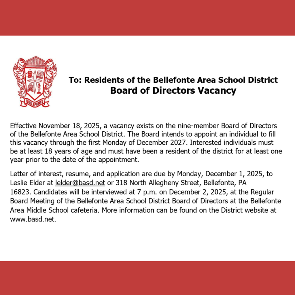 Board Vacancy Nov