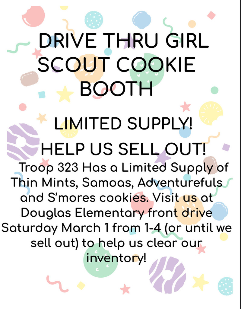 Drive Thru Girl Scout Cookie Booth