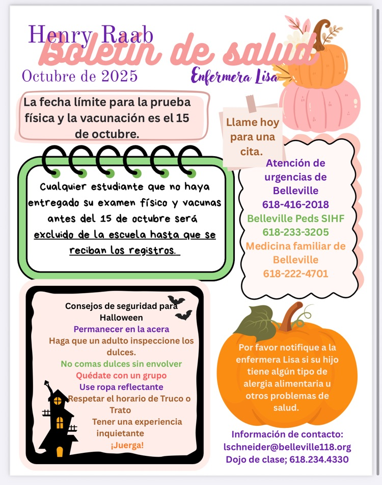 October newsletter Spanish