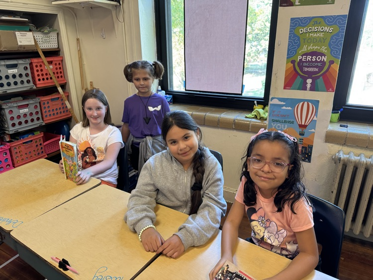 Reading with our Eagle Buddy