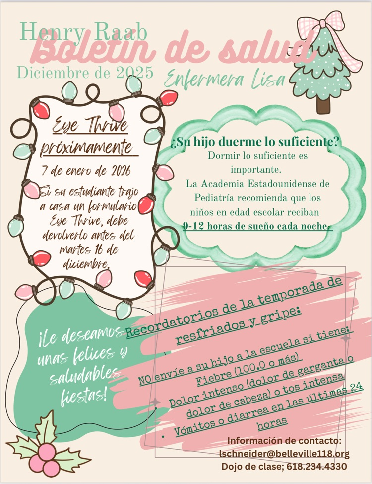 December Newsletter Spanish