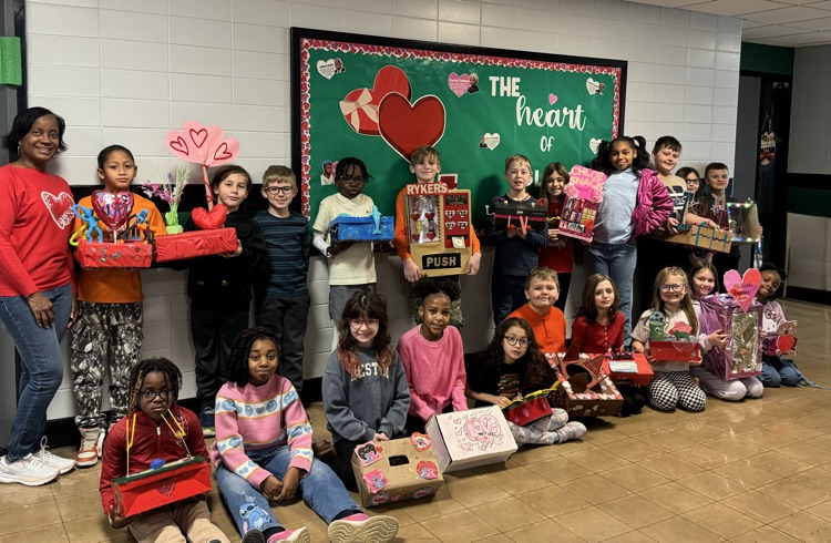 3rd Grade Valentine’s Day Shoebox Projects